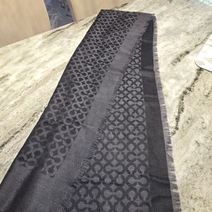 Coach Black Wool Scarf